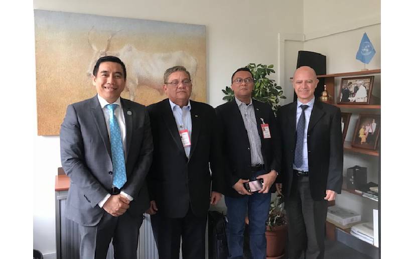 Delegación de Nicaragua se reúne con el Director de Sanidad de la FAO