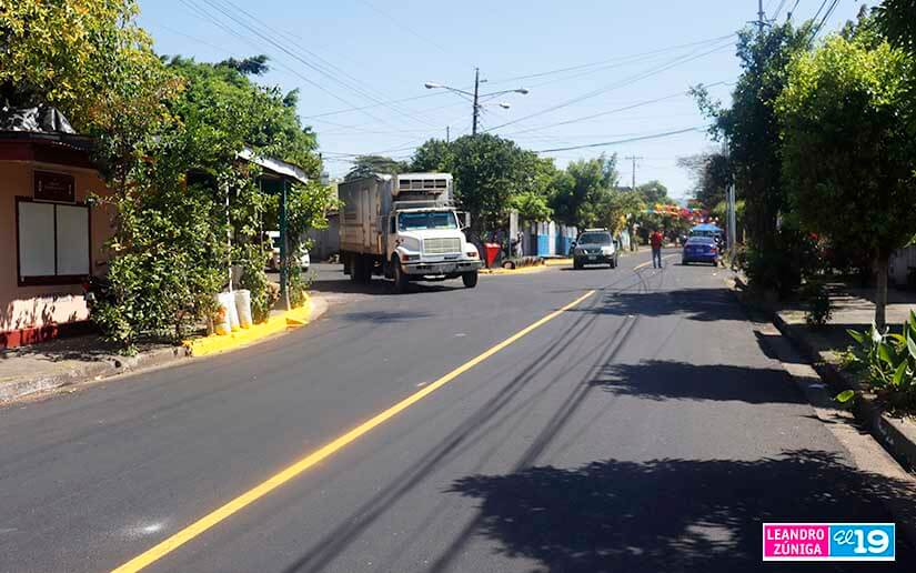 Alcaldía de Managua entrega calles nuevas a familias que habitan en la Colonia Nicarao