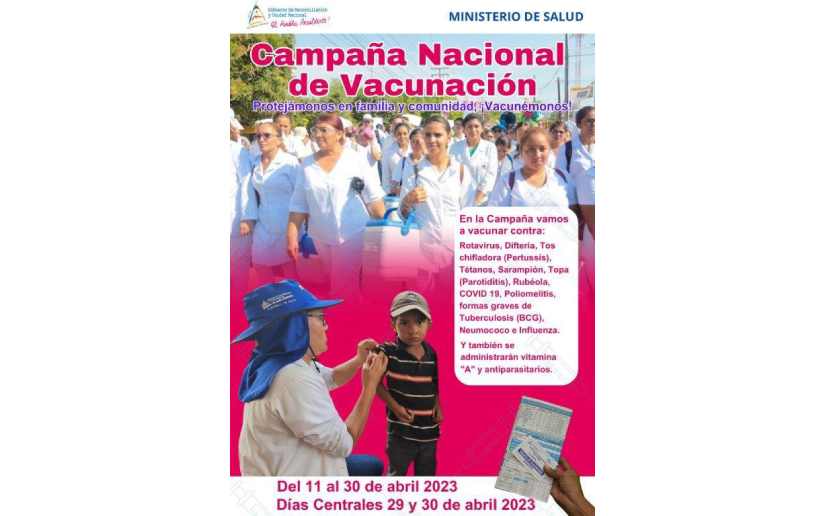 Conozca el Afiche Central de la Campaña Nacional de Vacunación 2023
