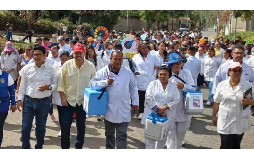 Familias de Carazo protagonistas de la Campaña Nacional de Vacunación 2023