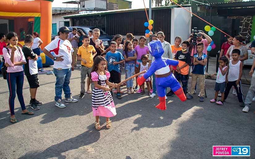 Juventud Sandinista realiza festival infantil en el barrio Santa Ana
