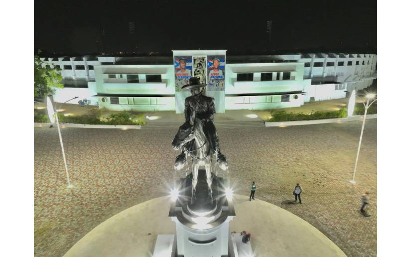 Todo listo para la inauguración de la Plaza Parque de la Dignidad Nacional