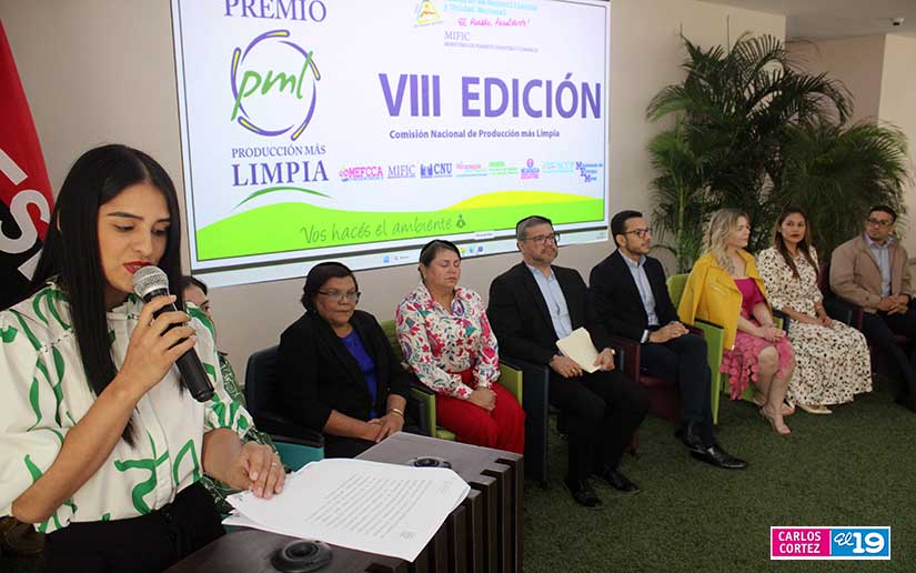 Anuncian lanzamiento del VII Premio Nacional a la Producción más Limpia en Nicaragua