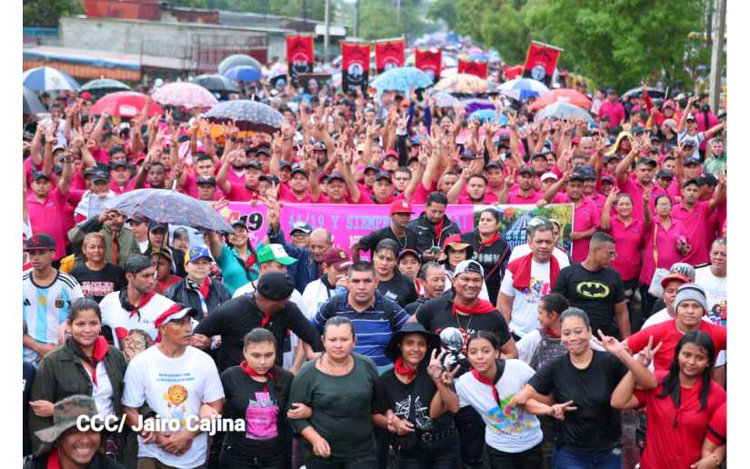 Militancia Sandinista celebra caminata en honor a la gesta heroica de la Colina 110