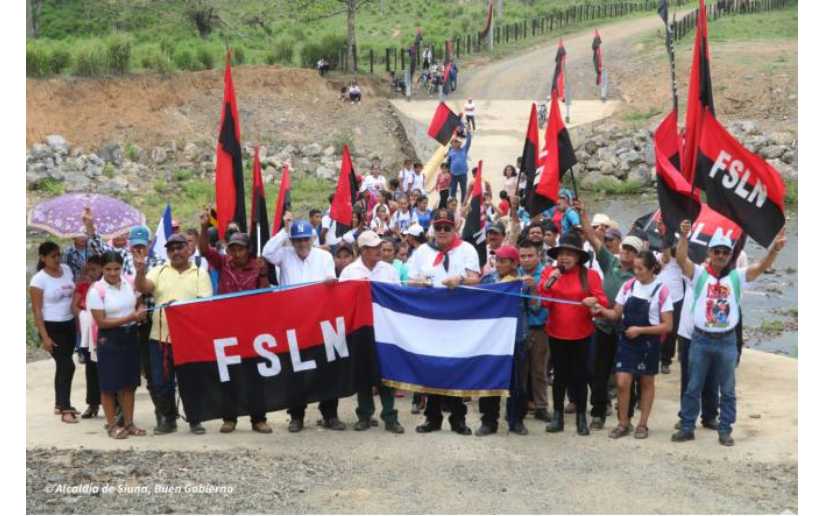 MTI inauguró caja puente sobre el río Aza en Siuna