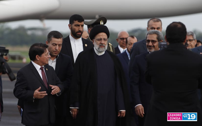 Llega a Nicaragua Presidente de la República Islámica de Irán, Ebrahim Raisi