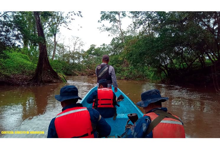 Ejército de Nicaragua realiza búsqueda y hallazgo de un cuerpo sin vida en Nueva Guinea
