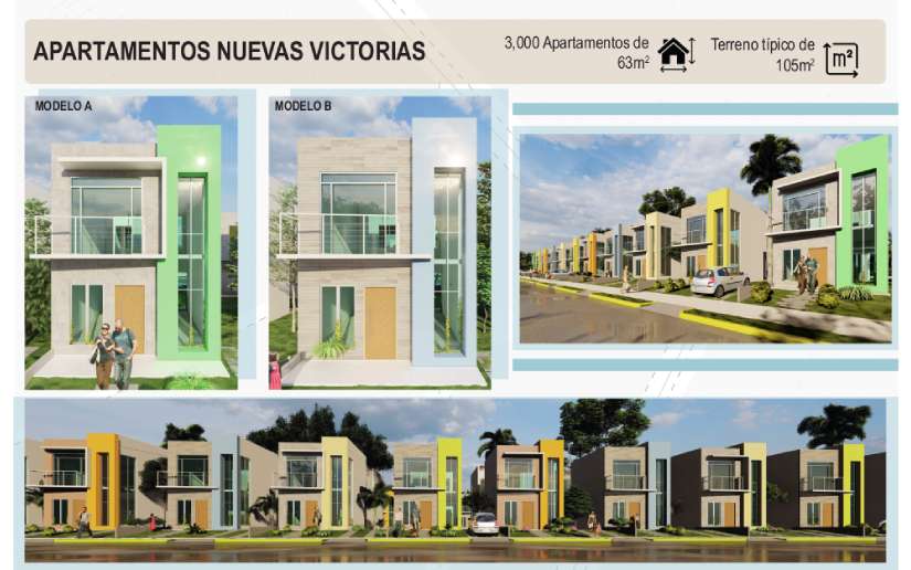 Estos son los diseños del programa “Apartamentos Nuevas Victorias”