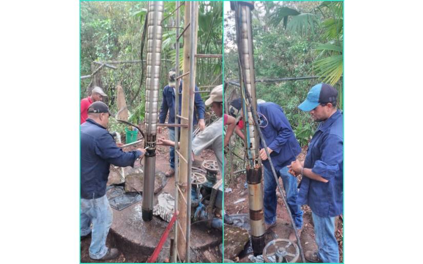 Enacal realiza reparaciones en el sistema de agua en El Ayote