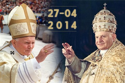 La Iglesia tendrá 80 papas santos con canonización de Juan Pablo II y Juan XXIII