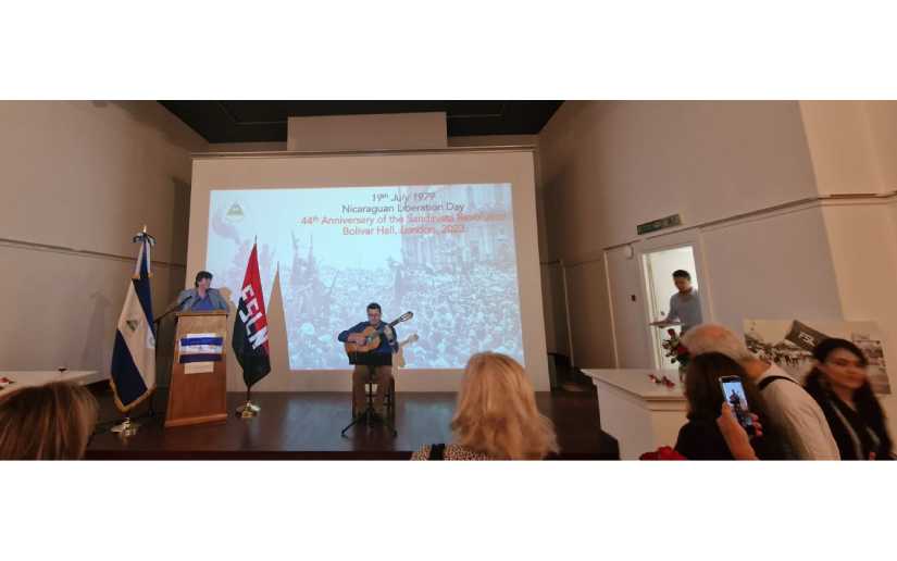Realizan celebración del 44 Aniversario de la Revolución Popular Sandinista en Londres