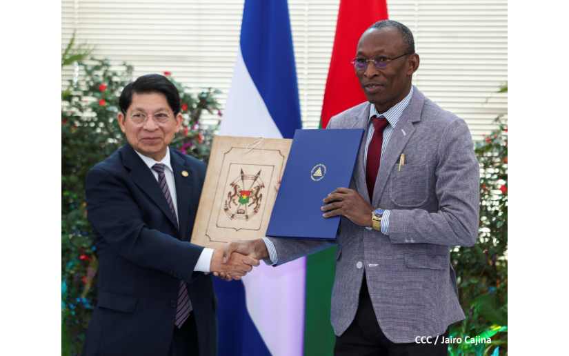 Nicaragua y Burkina Faso firman memorándum de entendimiento y acuerdo de marco de cooperación