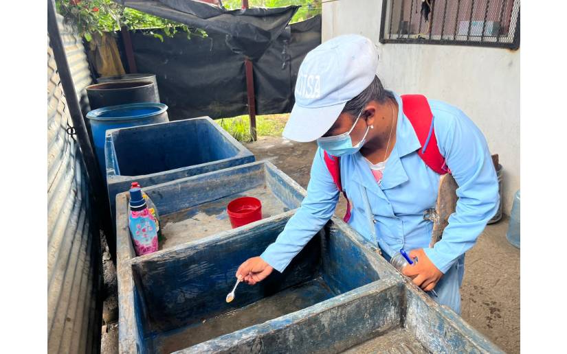 Jornada de aplicación de BTI casa a casa llega al barrio Daniel Ortega de Managua