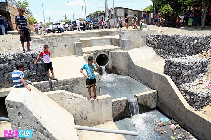 Inspeccionan obras de drenaje pluvial en distrito II de Managua