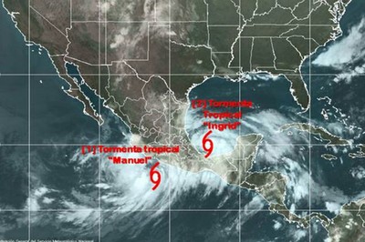 México en alerta ante fuertes precipitaciones registradas en el Pacífico