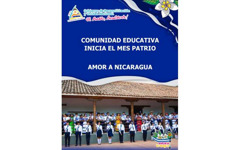 (+Fotos): Comunidad educativa inicia el Mes Patrio