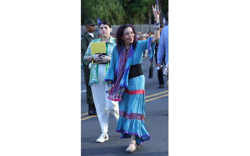 Compañera Rosario Murillo después del Desfile “Pueblo Ejército”