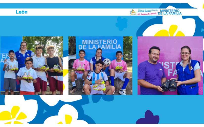 Ministerio de la Familia entregó obsequios a protagonistas de sus programas