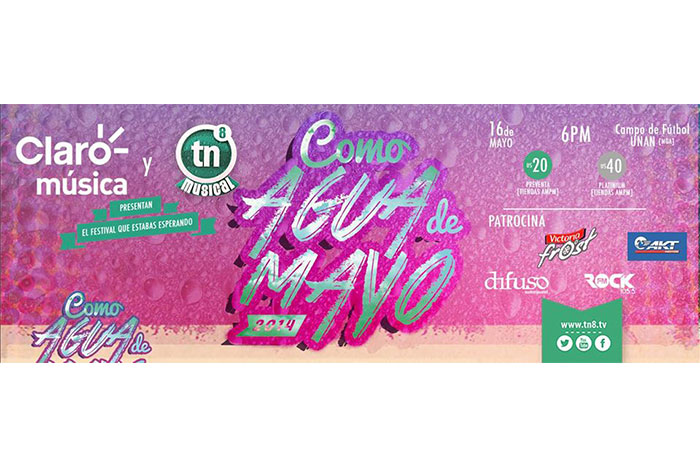 Torrencial de juventud con Festival Como Agua de Mayo