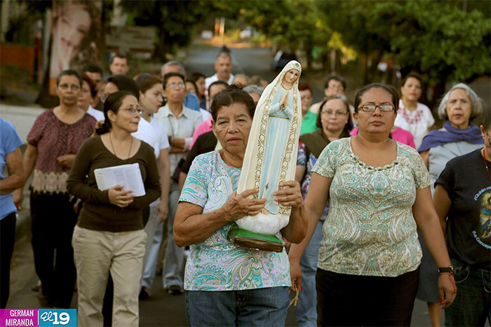 Nicaragua amanece celebrando a la Virgen de Fátima