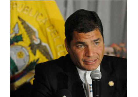 Denuncia Correa doble moral de Estados Unidos en derechos humanos