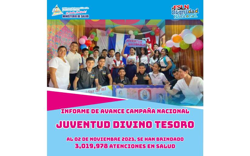 Así avanza la Campaña Nacional “Juventud Divino Tesoro” en Nicaragua