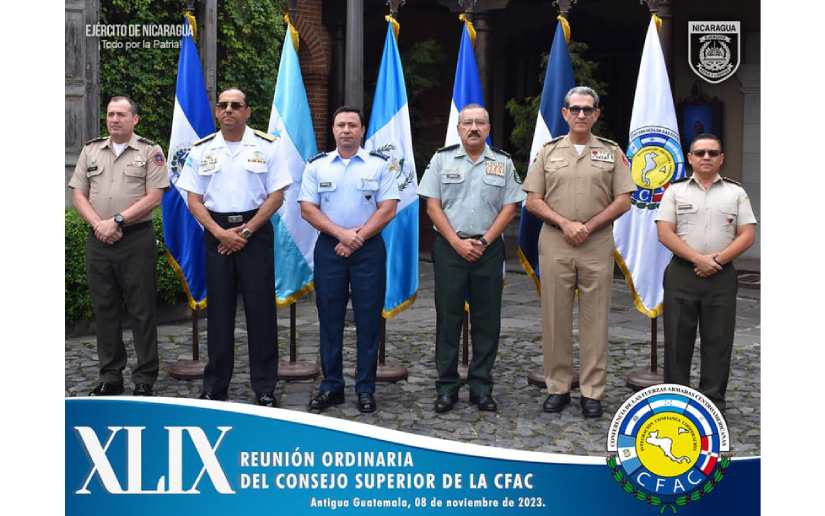 Ejército de Nicaragua participó en la XLIX Reunión Ordinaria de la CFAC