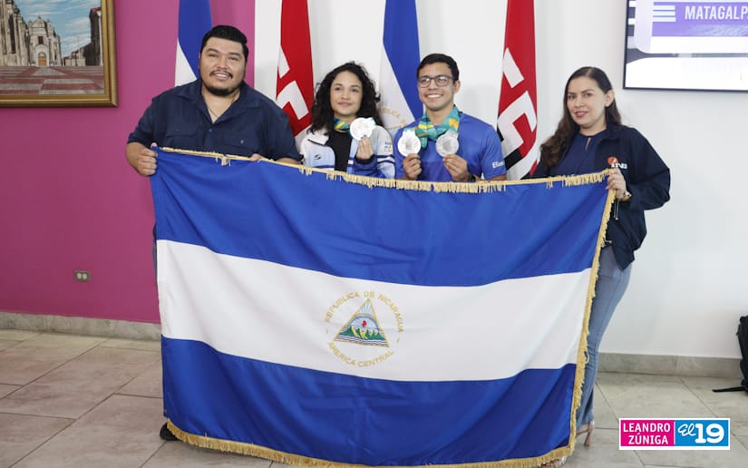 Elián Ortega retorna a Nicaragua tras ganar medallas de platas en Juegos Panamericanos