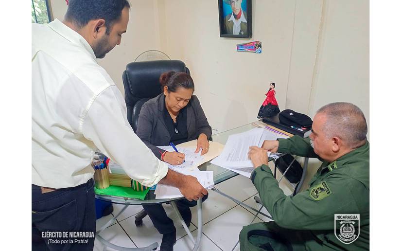Cuerpo de Ingenieros del Ejército de Nicaragua firmó convenio con la alcaldía de La Concepción
