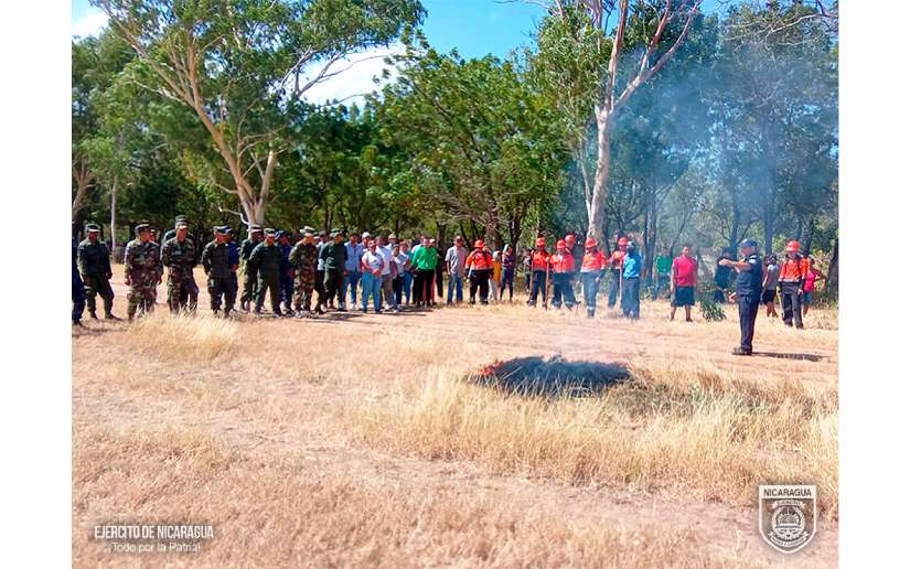 Escuela Nacional de Sargentos participa en capacitación en prevención de incendios forestales