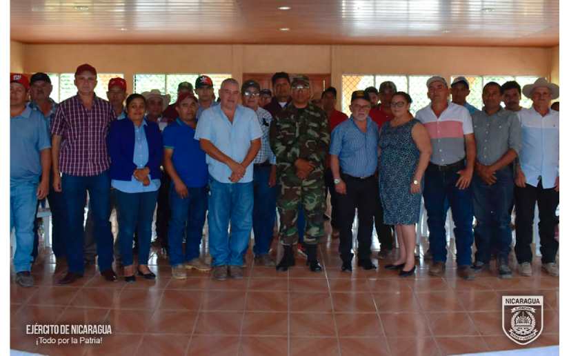Sexto Comando Militar Regional participa en reunión con cafetaleros de Jinotega y Matagalpa