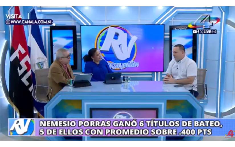 Compañero Nemesio Porras, Presidente de la Federación Nicaragüense de Beisbol Aficionado 