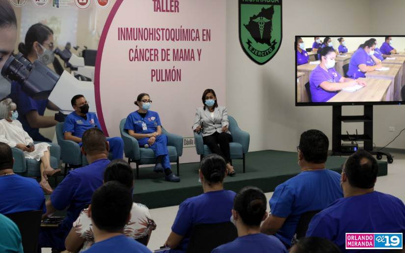 Hospital Militar realiza taller de Inmunohistoquímica en cáncer de mama y pulmón