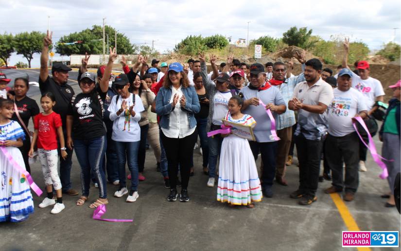 Inauguran corredor vial que conecta los distritos 1 y 3 de Managua