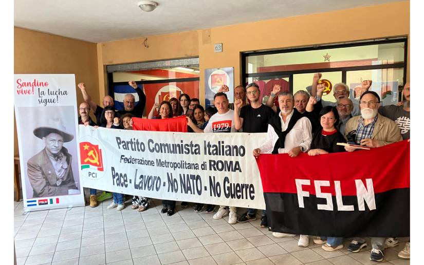 Partido Comunista Italiano se une a actividades en honor al General Sandino 