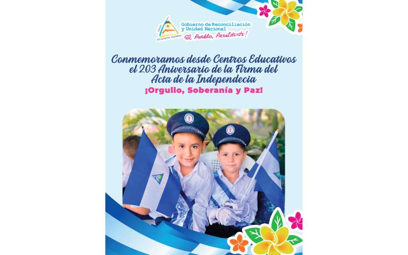 (+Fotos) Centros Educativos conmemoran el 203 aniversario de la firma del Acta de Independencia