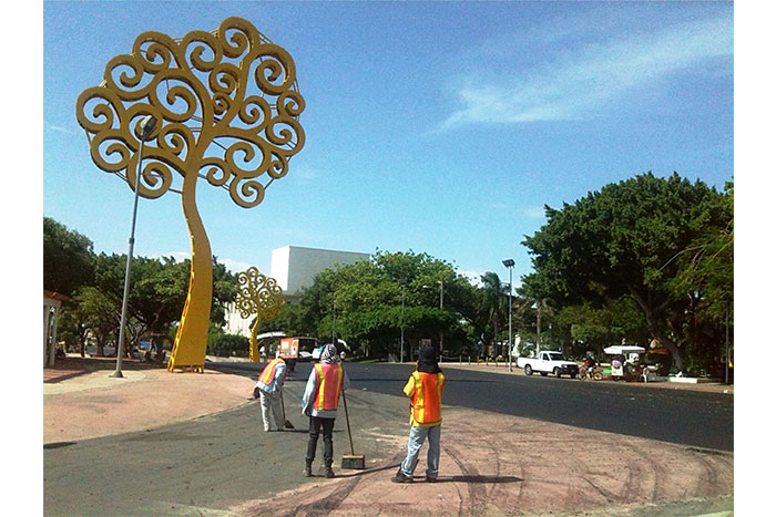 Alcaldía de Managua recarpetea Avenida de Bolívar a Chávez