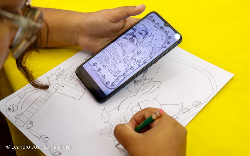 Más de 30 niños del Colegio Benjamín Zeledón participan en concurso de dibujos
