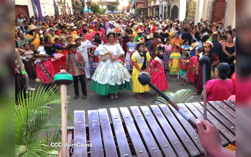 Masaya festeja la cuarta edición del Baile de Marimba más Grande de Nicaragua