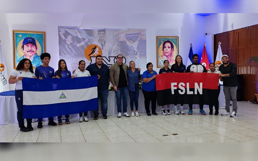 Abanderan a seleccionados nacionales que representarán a Nicaragua en próximos Campeonatos Centroamericanos