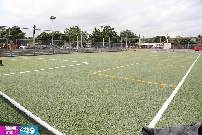 Parque Héroes y Mártires de Batahola casi listo para recibir a niñez del sector
