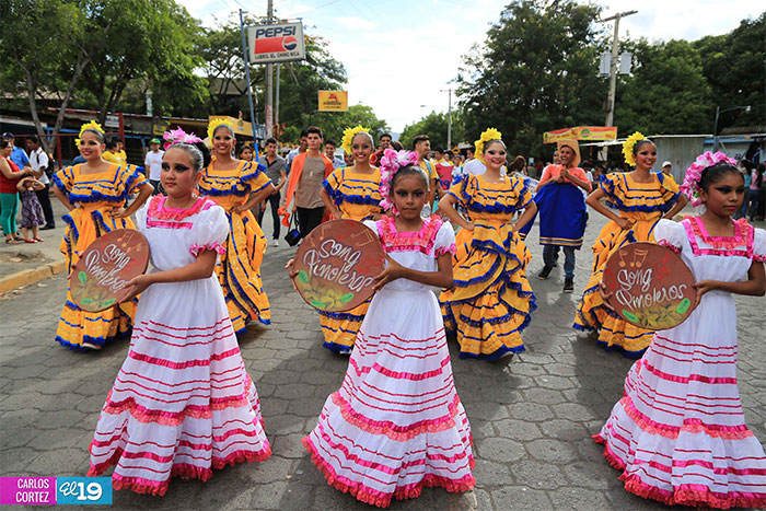 Ciudad Sandino inaugura calles adoquinadas y celebra con vistoso Carnaval Turístico