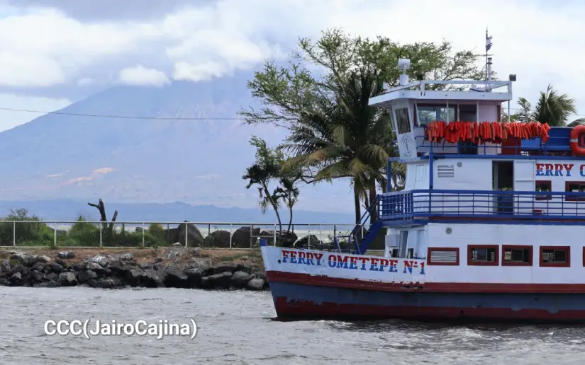 Tourists travel to Ometepe Island at the start of Holy Week