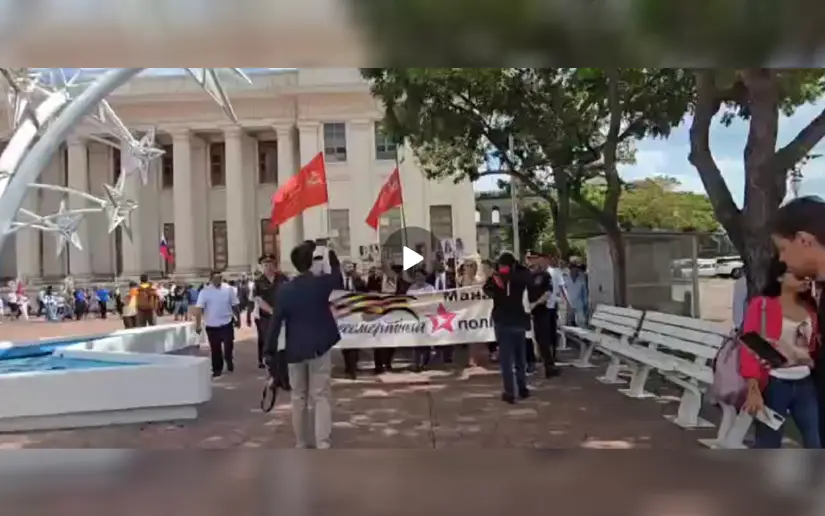 This is how the Immortal Regiment march was experienced in Nicaragua