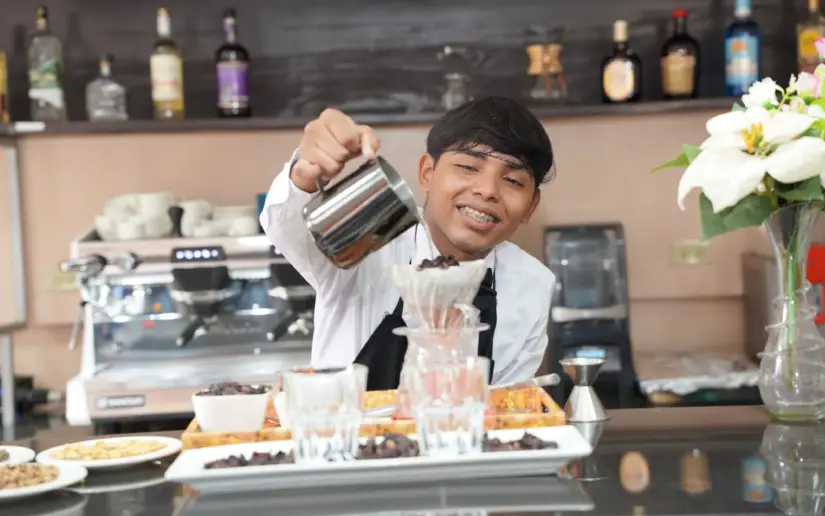 Cover image for Students highlight innovative barista and cafeteria techniques