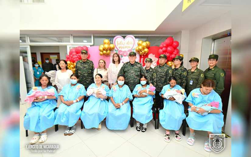 Visita a madres en el Hospital Militar Escuela