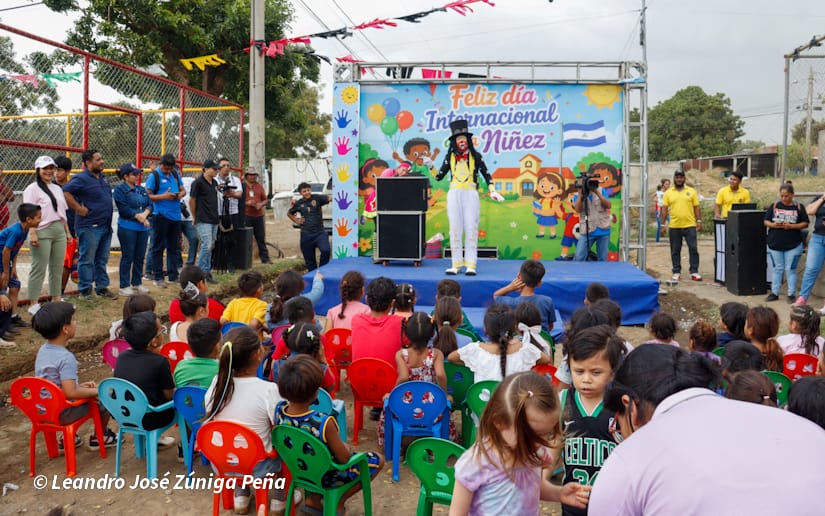 Familias del barrio Nueva Nicaragua reciben parque totalmente renovado
