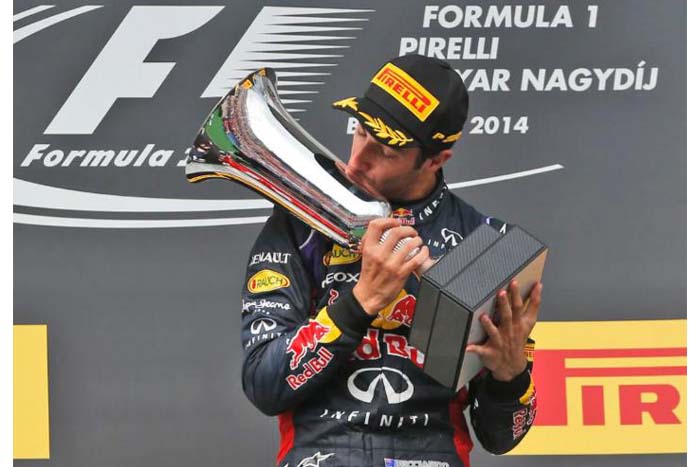 Ricciardo gana el GP de Hungría y Alonso termina segundo