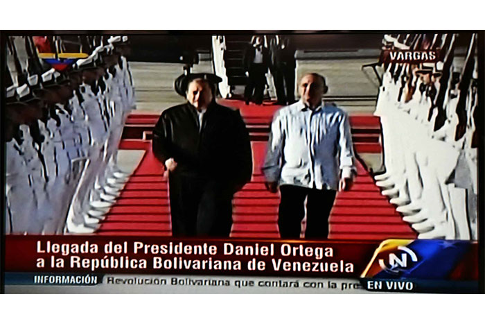 Presidente Daniel llega a Venezuela