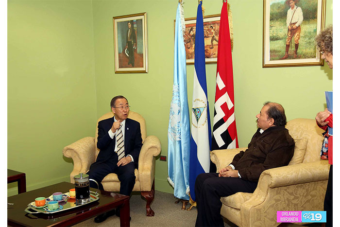 Presidente Daniel y Compañera Rosario reciben a Secretario General ONU (VIDEO)